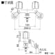 KVK 【販売終了】2ハンドル混合栓 逆止弁・緊急止水機能付 2ハンドル混合栓 逆止弁・緊急止水機能付 KM33U 画像2