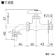 KVK 【生産完了品】吐水口回転形給水栓 洗濯機用水栓 固定こま仕様 逆止弁なし ツバ付ワンタッチノズル付 吐水口回転形給水栓 洗濯機用水栓 固定こま仕様 逆止弁なし ツバ付ワンタッチノズル付 K34BNコテイコマシヨウ 画像2
