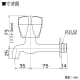 KVK 【販売終了】胴長横水栓 普通こま仕様 GLハンドル付 胴長横水栓 普通こま仕様 GLハンドル付 K2GL 画像2
