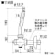 KVK 【販売終了】アングル形止水栓ドライバー式 固定こま仕様 ステンレス製給水管 水抜き付 アングル形止水栓ドライバー式 固定こま仕様 ステンレス製給水管 水抜き付 K6WAS 画像2