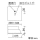オーデリック 【生産完了品】LEDスクエアベースライト FHP32W×4灯相当 5927lm 白色タイプ 4000K  XD266077P1 画像2