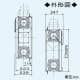 三菱 【生産完了品】ロスナイセントラル換気システム 右タイプ 薄形ベーシックシリーズ 温暖地仕様 居室・洗面所用 接続パイプφ100mm  VL-15ZM3-R 画像3