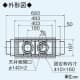 三菱 片落エルボ管 ダクト接続部材 φ150mm→φ100mm 片落エルボ管 ダクト接続部材 φ150mm→φ100mm P-138PED 画像3