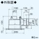 三菱 【生産完了品】ダクト用換気扇 天井埋込形 定風量タイプ サニタリー用 接続パイプφ100mm 埋込寸法:205mm角  VD-13ZVC2 画像3