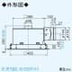 三菱 【生産完了品】ダクト用換気扇 天井埋込形 低騒音形 フルフラットインテリアタイプ 居間・事務所・店舗用 接続パイプφ150mm 埋込寸法:465mm角  VD-23ZX10-Z 画像2