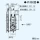 三菱 【生産完了品】バス乾燥・暖房・換気システム ミスト機能付3部屋用 単相200V電源 接続パイプφ100mm 埋込寸法:520×470mm  V-273BZL-MS 画像5