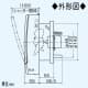 三菱 パイプ用ファン 湿度センサータイプ 高密閉電気式シャッター 居室・洗面所用 接続パイプφ150mm パイプ用ファン 湿度センサータイプ 高密閉電気式シャッター 居室・洗面所用 接続パイプφ150mm V-12PEHD7 画像3