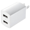 サンワサプライ 【生産完了品】USB充電器 合計2.1A USB2ポート ホワイト  ACA-IP36W 画像1