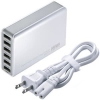 サンワサプライ 【生産完了品】急速USB充電器 出力自動判別機能搭載 合計10A USB6ポート ホワイト ACA-IP40W