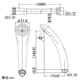 カクダイ 【生産完了品】2ハンドルシャワー混合栓 壁付タイプ シャワーホース付 2ハンドルシャワー混合栓 壁付タイプ シャワーホース付 1398S 画像4