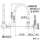 カクダイ 【販売終了】横形スワン水栓13 単水栓タイプ 節水固定コマ式 一般地・寒冷地共用 横形スワン水栓13 単水栓タイプ 節水固定コマ式 一般地・寒冷地共用 7080 画像2