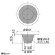 カクダイ 【販売終了】ゴミこし 小タイプ 排水口径32〜40mm用 ゴミこし 小タイプ 排水口径32〜40mm用 9407B 画像2