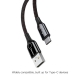 電材堂 【販売終了】USBケーブル USB〜Type-C 長さ1m ブラック USBケーブル USB〜Type-C 長さ1m ブラック DCATCD01 画像2