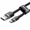 電材堂 【販売終了】USBケーブル USB〜MicroUSB 長さ1m グレー/ブラック USBケーブル USB〜MicroUSB 長さ1m グレー/ブラック DCAMKLFBG1 画像1