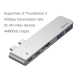 電材堂 【販売終了】USBハブアダプター Type-C用 Thunderbolt3対応 5in1 ディープスペースグレー USBハブアダプター Type-C用 Thunderbolt3対応 5in1 ディープスペースグレー DCAHUBB0G 画像3