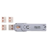 サンワサプライ USBコネクタ取付セキュリティ USB Aコネクタ専用 オレンジ SL-46-D