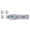 サンワサプライ USBコネクタ取付セキュリティ USB Aコネクタ専用 グリーン SL-46-G