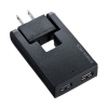 サンワサプライ 【生産完了品】スイングUSB充電タップ AC1個口+USB2ポート ブラック TR-AD2USBBK