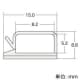 サンワサプライ 電源コードホルダー 2P用 束線能力5.2×8.2mm 両面テープ付 10個入 電源コードホルダー 2P用 束線能力5.2×8.2mm 両面テープ付 10個入 CA-509N 画像3