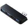 サンワサプライ 【生産完了品】USB3.0ハブ 3ポート SurfacePro用 ブラック USB3.0ハブ 3ポート SurfacePro用 ブラック USB-3HSS1BKK 画像1