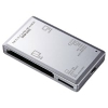 サンワサプライ 【生産完了品】USB2.0カードリーダー コンパクトカード型タイプ 4スロット 58メディア対応 シルバー ADR-ML1SV