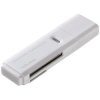 サンワサプライ 【生産完了品】USB2.0カードリーダー コンパクト直挿しタイプ 2スロット 35メディア対応 ホワイト ADR-MSDU2W