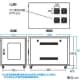 サンワサプライ 【生産完了品】19インチサーバーラック 12U 小型スリムタイプ 奥行1000mm 鍵付き 小型19インチサーバーラック 12U スリムタイプ 奥行1000mm 鍵付き CP-SV6N 画像4