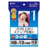 サンワサプライ 【生産完了品】インクジェット写真印画紙 2Lサイズ 超光沢・特厚タイプ 片面印刷 50枚入 JP-EP2N2L