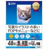 サンワサプライ 【生産完了品】インクジェット用印刷紙 B5サイズ つやなしマット・厚手タイプ スーパーファイングレード 両面印刷 20枚入 JP-ERV5NB5