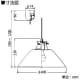 DAIKO 【生産完了品】LEDペンダントライト 電球色 非調光タイプ E26口金 白熱灯100Wタイプ 引掛シーリング取付式 黒 LEDペンダントライト 電球色 非調光タイプ E26口金 白熱灯100Wタイプ 引掛シーリング取付式 黒 DPN-38507Y 画像3
