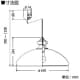 DAIKO 【生産完了品】LEDペンダントライト 電球色 非調光タイプ E26口金 白熱灯100Wタイプ 引掛シーリング取付式 ペールグレー LEDペンダントライト 電球色 非調光タイプ E26口金 白熱灯100Wタイプ 引掛シーリング取付式 ペールグレー DPN-38896Y 画像3