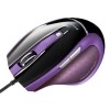 サンワサプライ 【生産完了品】有線ブルーLEDマウス USBコネクタ(Aタイプ) エルゴノミクス 大型サイズ ブラックバイオレット MA-118HBKV