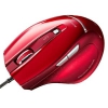 サンワサプライ 【生産完了品】有線ブルーLEDマウス USBコネクタ(Aタイプ) エルゴノミクス 大型サイズ レッド MA-118HR