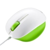 サンワサプライ 【生産完了品】有線ブルーLEDマウス USBコネクタ(Aタイプ) 小型サイズ ライムグリーン&ホワイト MA-BL6WG