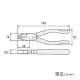ホーザン ペンチ カッター付 ペンチ カッター付 P-43-175 画像2