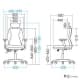 サンワサプライ 【生産完了品】書斎向けOAチェア 書斎向けOAチェア SNC-T138BKN2 画像2