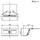 パナソニック フロアコンスクエアL 器具ブロック 電話・情報用 電線管工事用 ねじ止め固定タイプ ブランク2コ口用取付枠付 フロアコンスクエアL 器具ブロック 電話・情報用 電線管工事用 ねじ止め固定タイプ ブランク2コ口用取付枠付 DUB1402 画像2