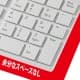 サンワサプライ 【生産完了品】ワイヤレスUSBキーボード アイソレーションタイプ ホワイト ワイヤレスUSBキーボード アイソレーションタイプ ホワイト SKB-WL13W 画像2