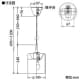 DAIKO 【生産完了品】LEDペンダントライト 電球色 非調光タイプ E26口金 白熱灯60Wタイプ 端子台木ネジ取付方式 LEDペンダントライト 電球色 非調光タイプ E26口金 白熱灯60Wタイプ 端子台木ネジ取付方式 DPN-37148 画像2