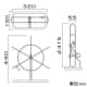 ジェフコム 呼線スタンド 適用φ6.5×50mまで スチール製 呼線スタンド 適用φ6.5×50mまで スチール製 YST-414 画像3