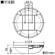 DAIKO LED浴室灯 電球色 非調光タイプ FCL30Wタイプ 防雨・防湿形 天井・壁付兼用 LED浴室灯 電球色 非調光タイプ FCL30Wタイプ 防雨・防湿形 天井・壁付兼用 DWP-38626Y 画像3