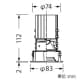 山田照明 【生産完了品】LEDダウンライト 調光・調色タイプ ダイクロハロゲン50W相当 電球色〜昼白色 配光角度32° 天井切込穴φ75mm 白バッフルタイプ LEDダウンライト 調光・調色タイプ ダイクロハロゲン50W相当 電球色〜昼白色 配光角度32° 天井切込穴φ75mm 白バッフルタイプ DD-3383 画像2