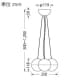 山田照明 LEDランプ交換型ペンダントライト 非調光 白熱180W相当 電球色 GX53口金 ランプ付 LEDランプ交換型ペンダントライト 非調光 白熱180W相当 電球色 GX53口金 ランプ付 PD-2639-L 画像3