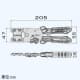 エンジニア 精密圧着ペンチ ダイス交換式 Sサイズ 全長205mm バネ・六角レンチ(対辺2.5mm)付 精密圧着ペンチ ダイス交換式 Sサイズ 全長205mm バネ・六角レンチ(対辺2.5mm)付 PAD-11 画像3