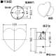 DAIKO 【生産完了品】LEDブラケットライト 電球色 非調光タイプ 白熱灯60Wタイプ 壁面取付専用 ハート形 LEDブラケットライト 電球色 非調光タイプ 白熱灯60Wタイプ 壁面取付専用 ハート形 DBK-38327Y 画像3