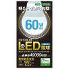 エコデバイス 【生産完了品】LED電球 一般電球形 全方向タイプ 明るさ60W相当 昼光色 E26口金 密閉器具対応 EBLE26-08WK65