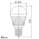 アイリスオーヤマ 【生産完了品】LED電球 小形電球形 直下タイプ 小形電球40形相当 電球色 E17口金 密閉形器具対応 LED電球 小形電球形 直下タイプ 小形電球40形相当 電球色 E17口金 密閉形器具対応 LDA5L-H-E17-4T3 画像2