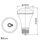 アイリスオーヤマ 【生産完了品】LED電球 一般電球形 人感センサータイプ 一般電球60形相当 昼白色 E26口金 LED電球 一般電球形 人感センサータイプ 一般電球60形相当 昼白色 E26口金 LDR8N-H-S6 画像2