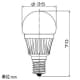 アイリスオーヤマ 【生産完了品】LED電球 小形電球形 広配光タイプ 小形電球25形相当 電球色 E17口金 調光器対応 LED電球 小形電球形 広配光タイプ 小形電球25形相当 電球色 E17口金 調光器対応 LDA3L-G-E17/D-2V2 画像2