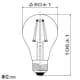 アイリスオーヤマ 【生産完了品】LEDフィラメント電球 ホワイトタイプ 一般電球60形相当 電球色 E26口金 調光器対応 LEDフィラメント電球 ホワイトタイプ 一般電球60形相当 電球色 E26口金 調光器対応 LDA7L-G/D-FW 画像2